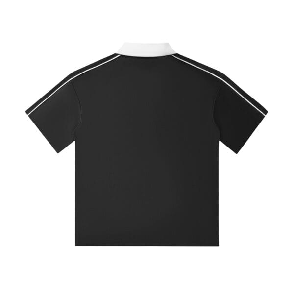 Snowfall Polo, closer view of the snowflake logo on the chest