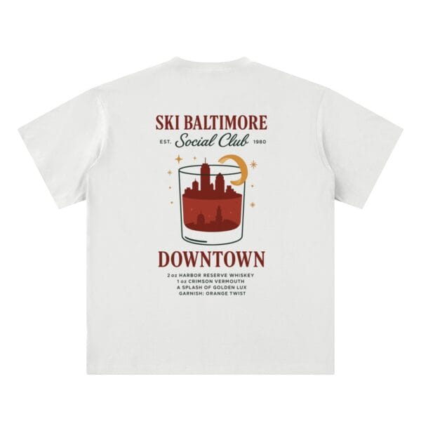 Downtown Tee by Ski Baltimore Social Club in one of its four colors