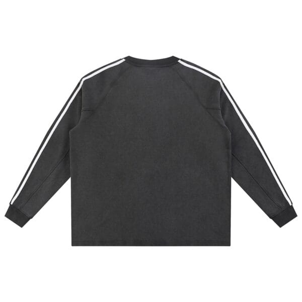 Detail of the Social Club wordmark on the Ski Baltimore Members Only Crew sweatshirt