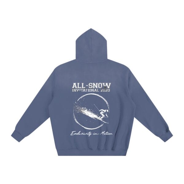 Big Motion Hoodie worn to show its relaxed drop-shoulder fit