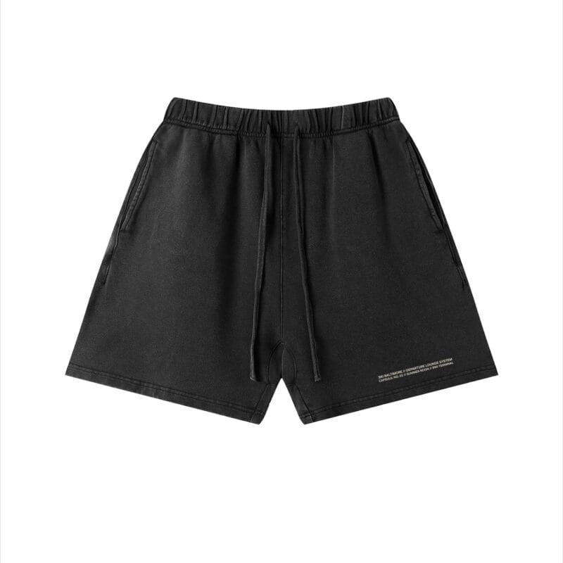 The Terminal Short by Ski Baltimore, heavyweight vintage-washed cotton knit shorts with a relaxed silhouette