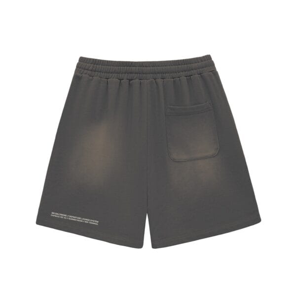 Back view of The Tarmac Short, heavyweight sun-faded cargo shorts by Ski Baltimore