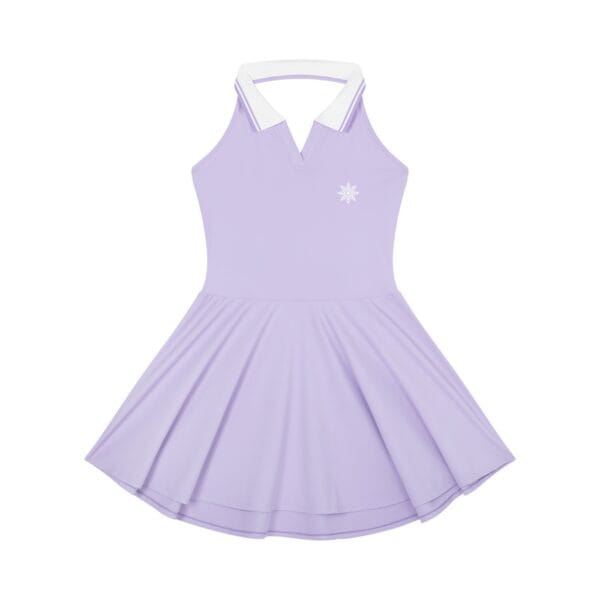 The First Class Tennis Dress in lilac by Ski Baltimore Social Club, shown in full